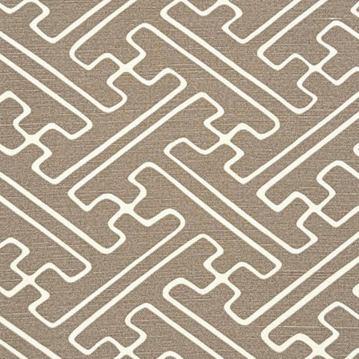 Alan Campbell Fabric: Saya Gata – Custom Beige on Tinted Linen / Cotton