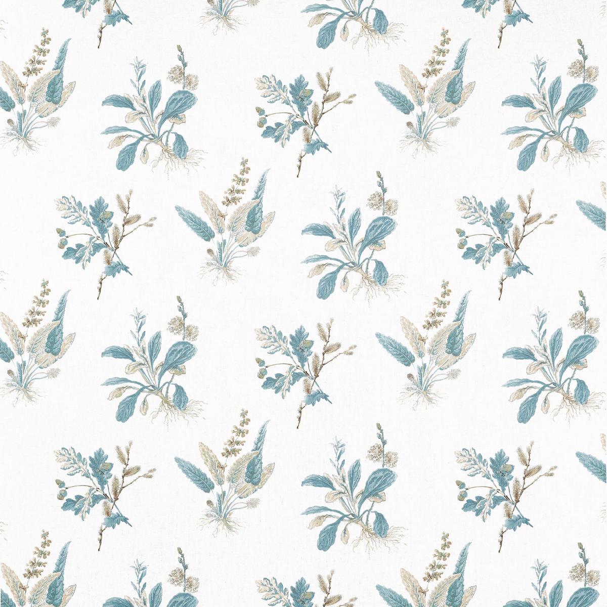 Anna French Woodland Beige And Soft Blue Fabric