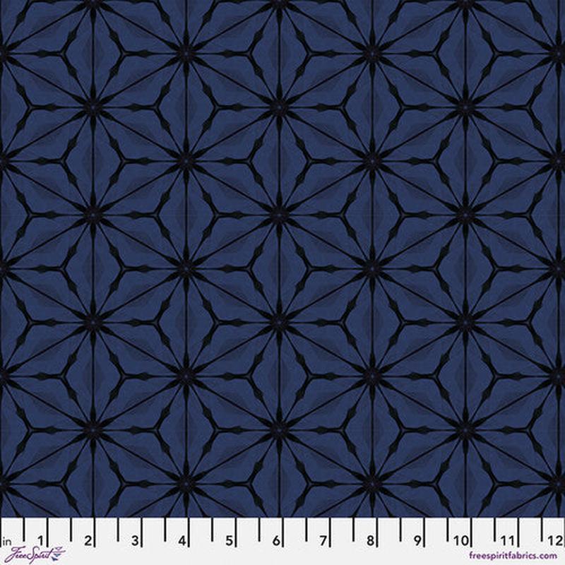 Fabric FreeSpirit Nocturnal Bloom Kaleidoscope by the Quarter Yard PWWR055.NOCTURNAL