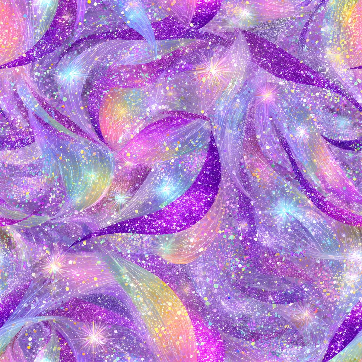 Iridescent Foil Pattern 18 Quilting Cotton Fabric