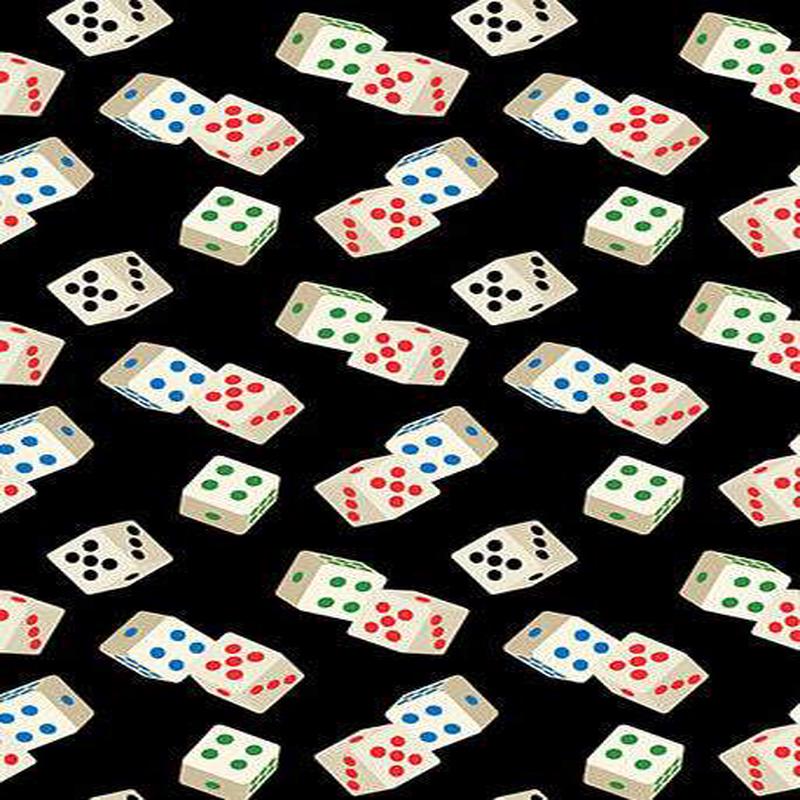 Let’s Play Roll The Dice By Kanvas Studio For Benartex Black