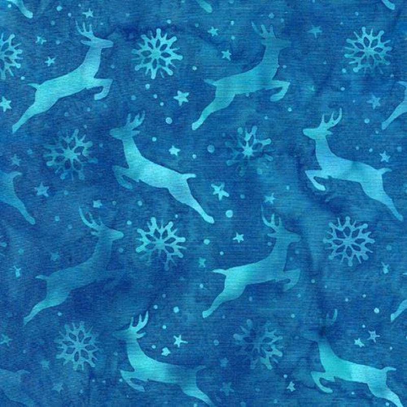 Peppermint Sprinkles – Deer Snowflake Teal Surf