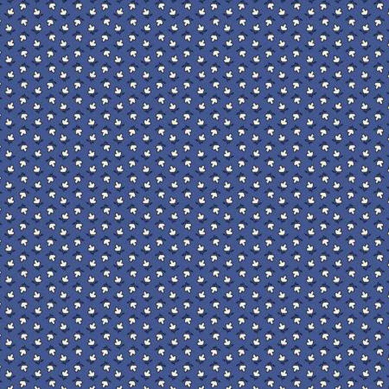 Aunt Grace Goes Scrappy Navy Triple Petal R351528D-NAVY