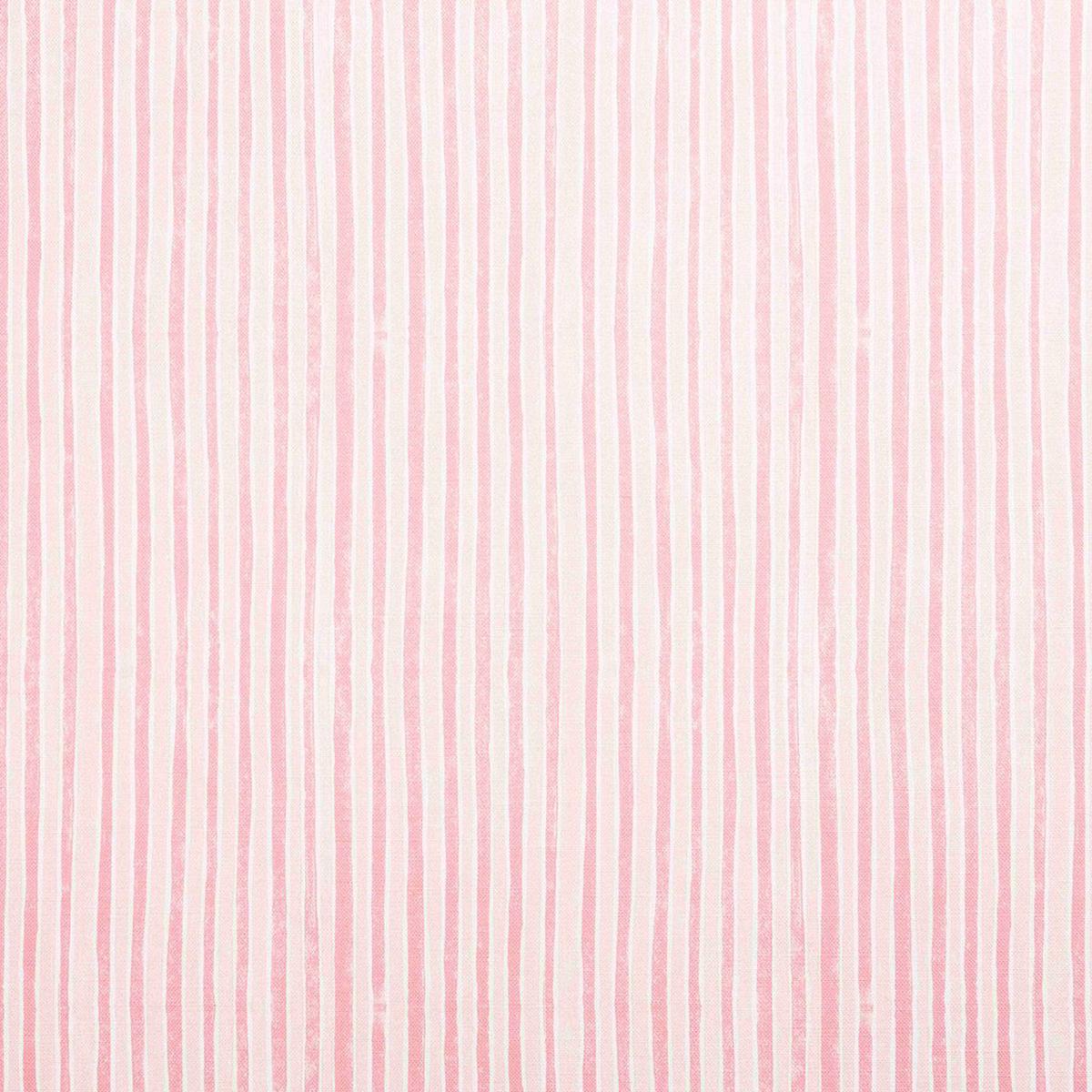 Stripe Printed Fabric Linen/Cotton Pink