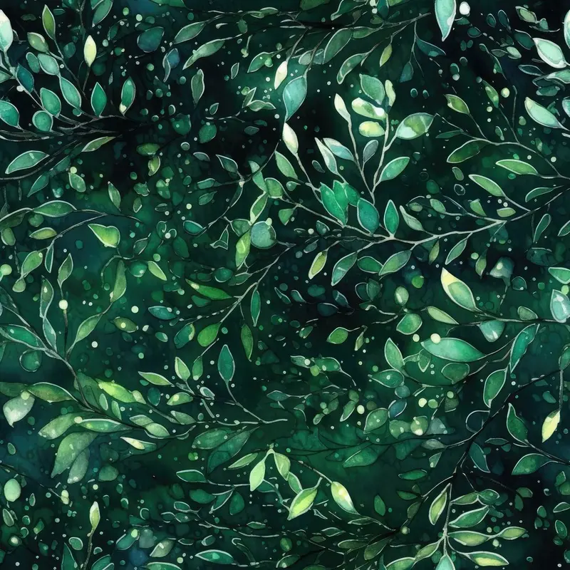 Emerald Forest Pattern #9 Fabric