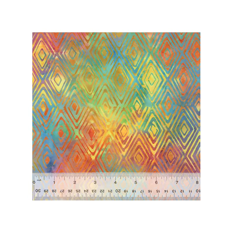 JDJ – Candy Blossom Jacqueline de Jonge 3517Q-X Rainbow Diamonds Batik Cotton