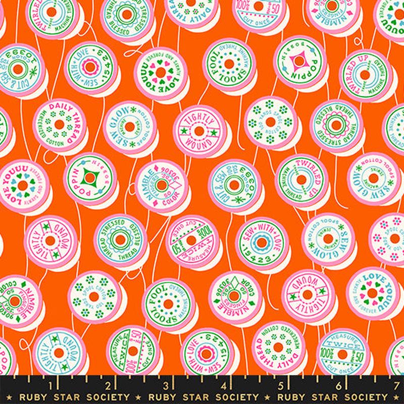PREORDER ITEM EXPECTED IN FEBRUARY 2026: Trinketry by Melody Miller of Ruby Star Society Spools Goldfish    RS0111.13 Cotton Woven Fabric