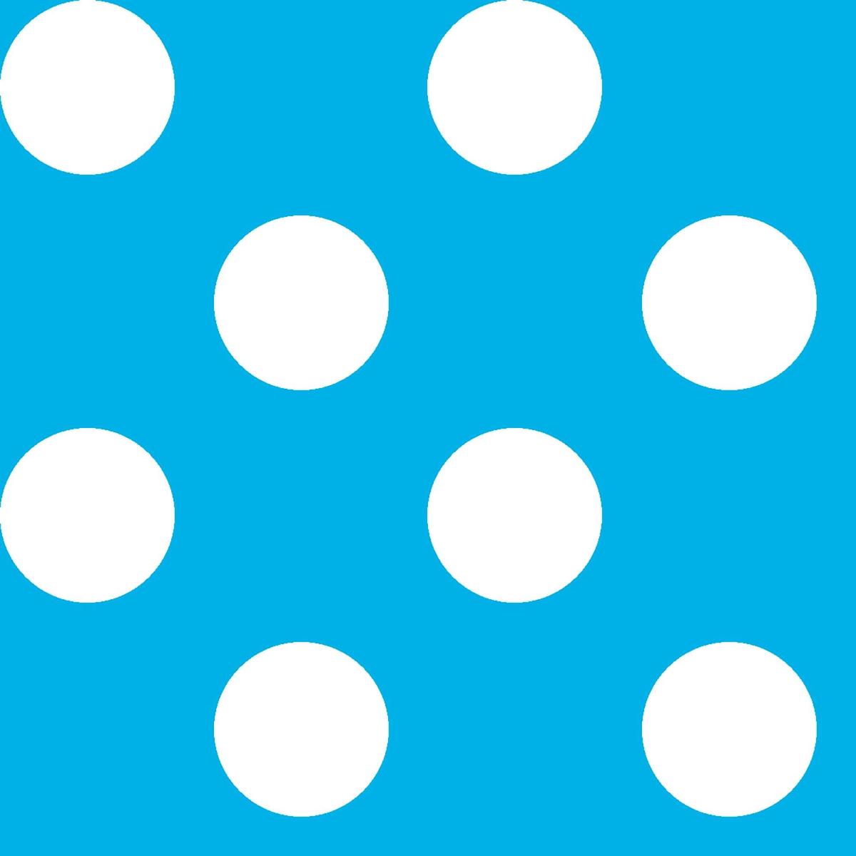 SALE Dots and Stripes and More Brights Large Dot 28894 Q Turquoise – QT Fabrics – Polka Dots Dotted – Quilting Cotton Fabric