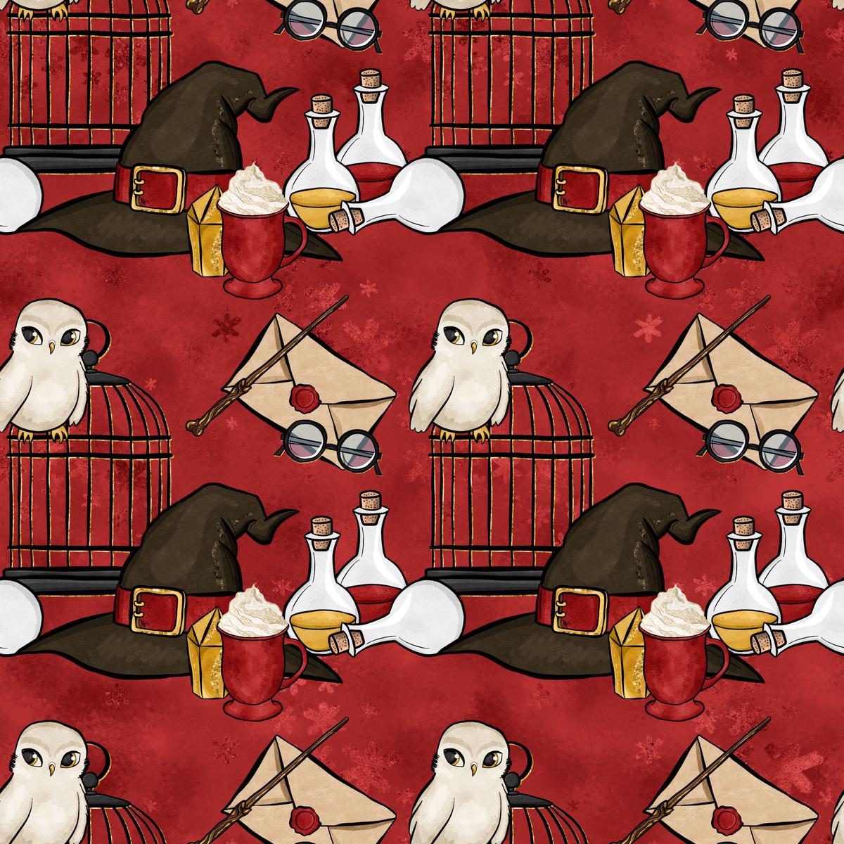 Wizard Magic School Pattern 21 Quilting Cotton Fabric