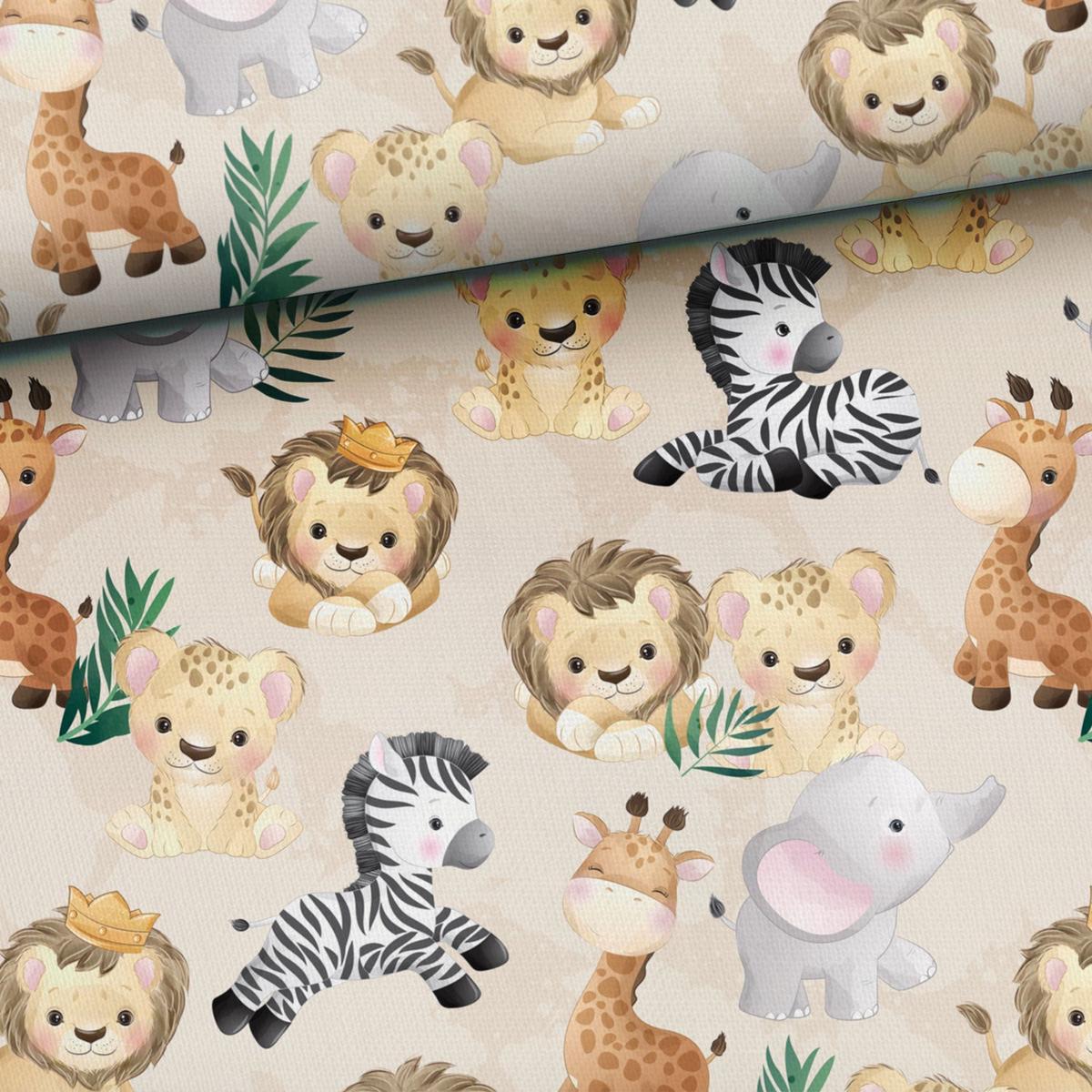 Cotton loop knit – jungle babies 250 g/m