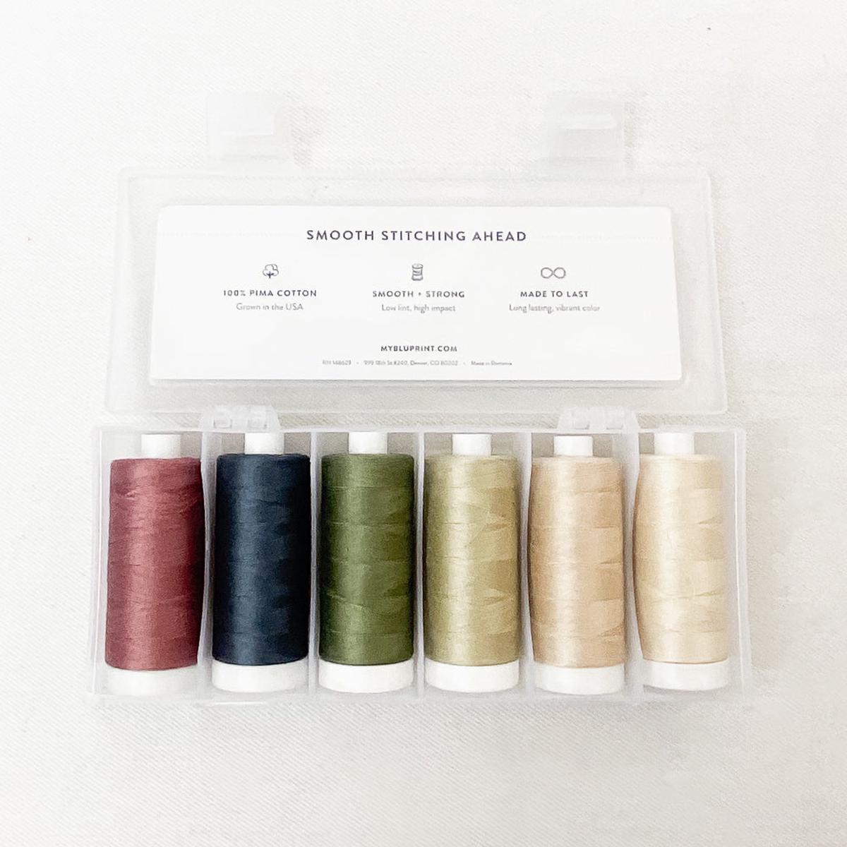 Craftsy Stash Builder Pima Thread Bundle Secret Garden Collection 6 spools