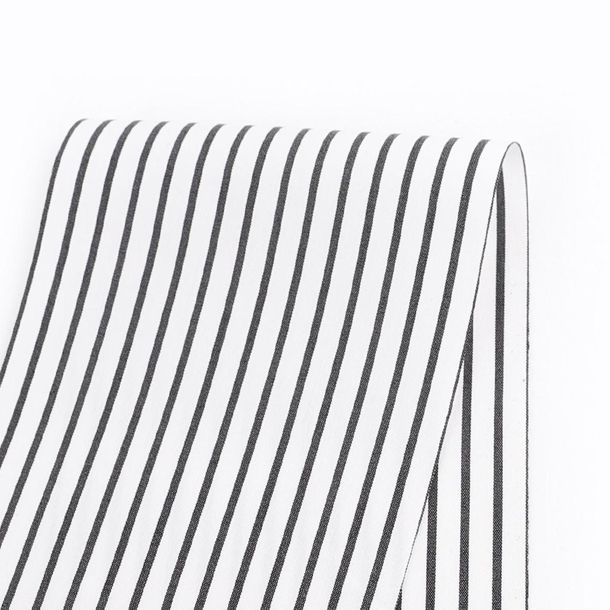 Music Stripe Stretch Cotton/Nylon – Black