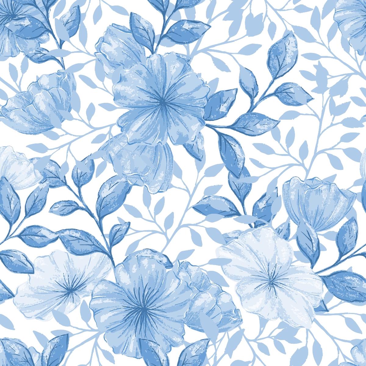 Country Flowers Pattern 57 Quilting Cotton Fabric