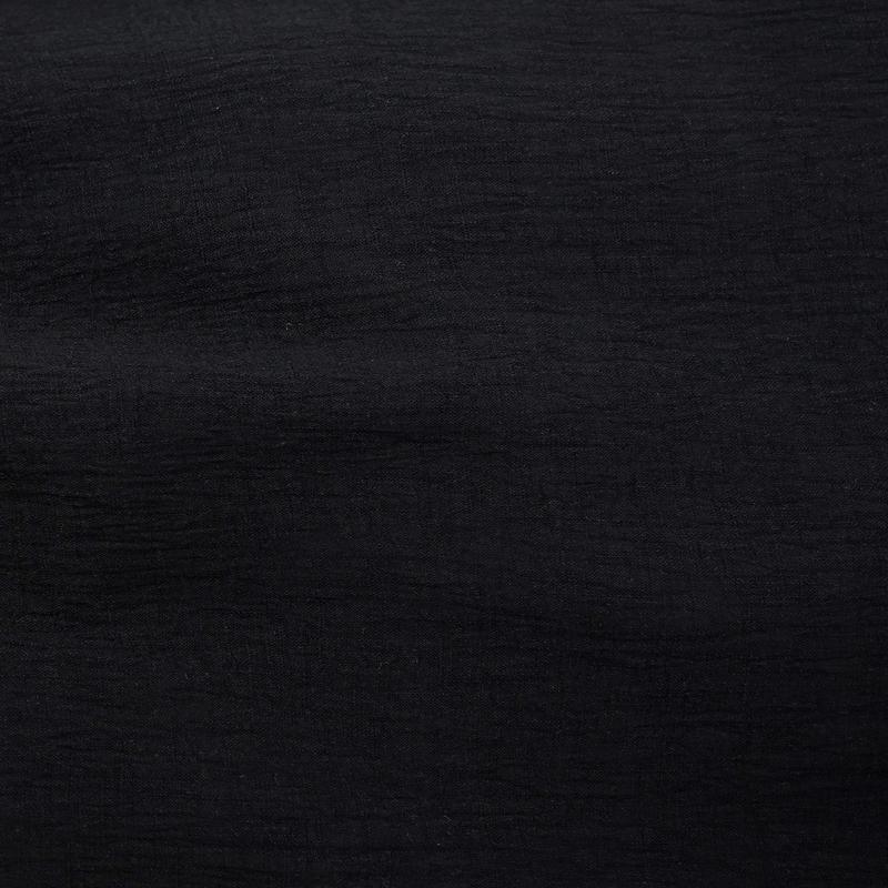 Rio Slub Crinkle Black