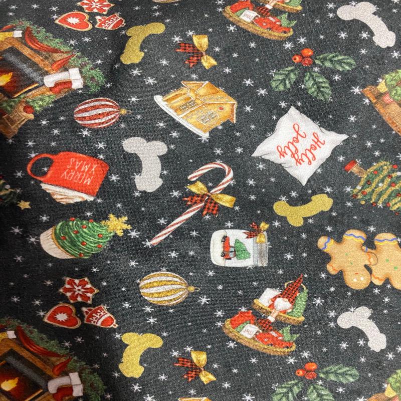 Cotton French Terry – Naughty Christmas – Regular Scale – RETAIL