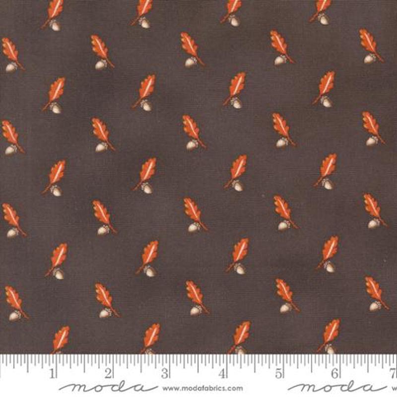 Fabric Moda Tractor Oil Acorns and Oak Pumpkin Spice Gatherings by the Quarter Yard 49291-16