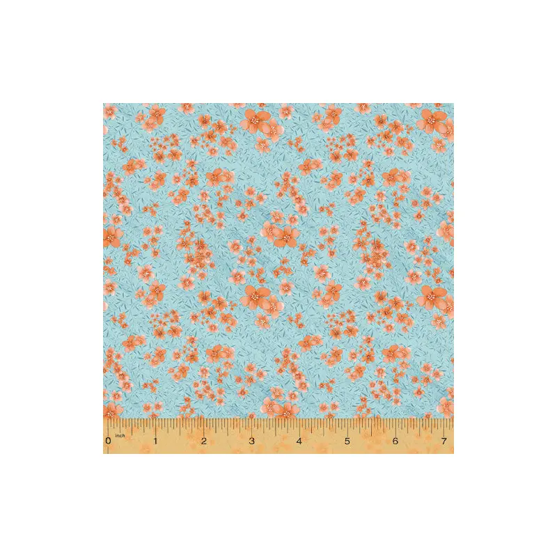 Four Seasons Maja Lindberg 53385-2 Sky Spring Blooms High Density Cotton