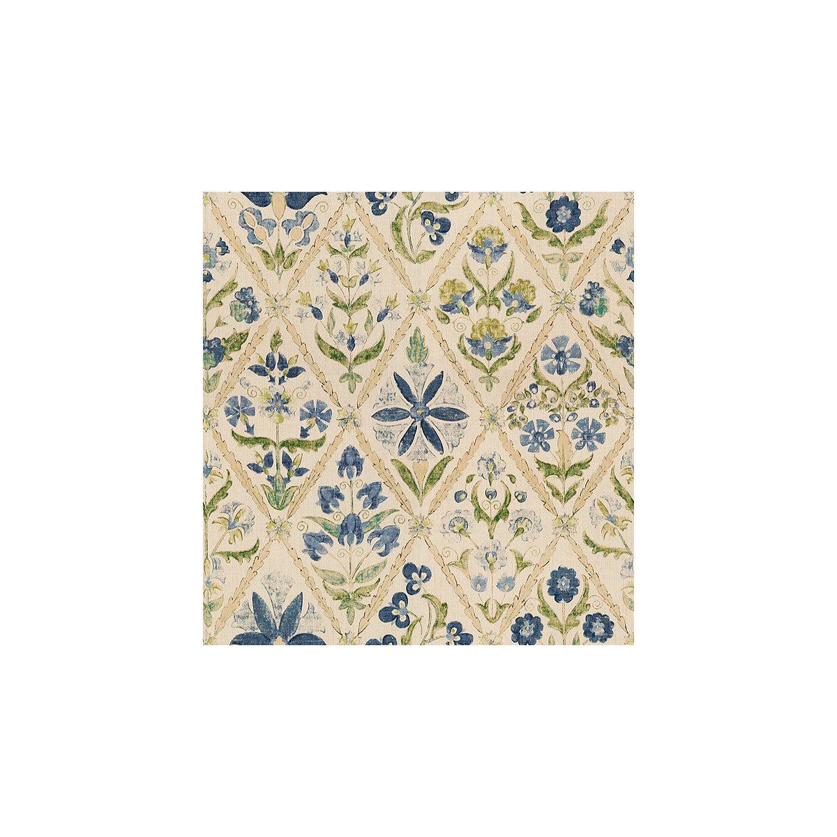 Susani Trellis-Blue/Green