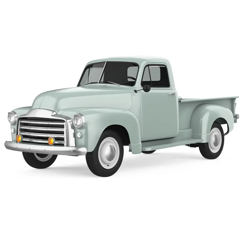 Vintage Pickup Truck Fabric Panel
