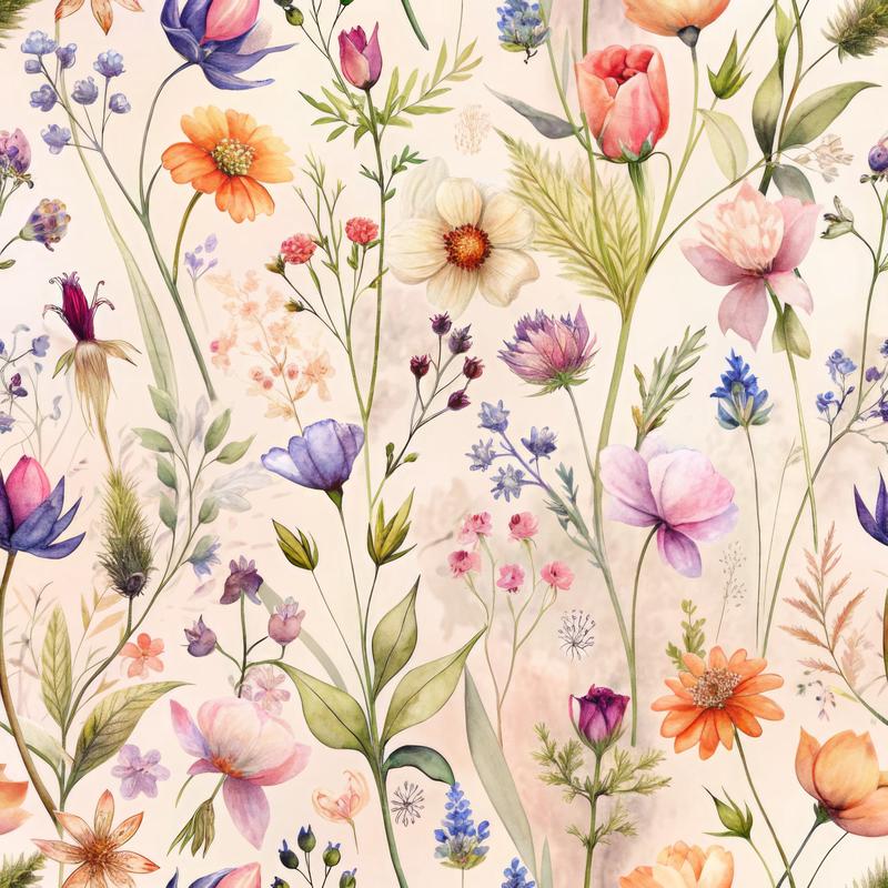 Whispering Wildflowers Pattern 12 Quilting Cotton Fabric