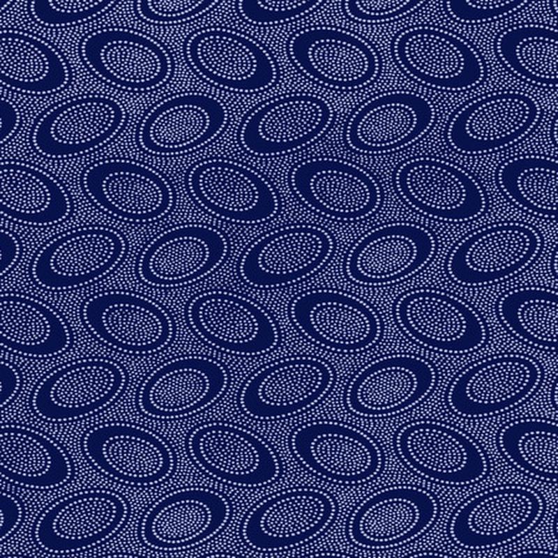 4yd Cut – Kaffe Fassett Collective – Aboriginal Dot Indigo