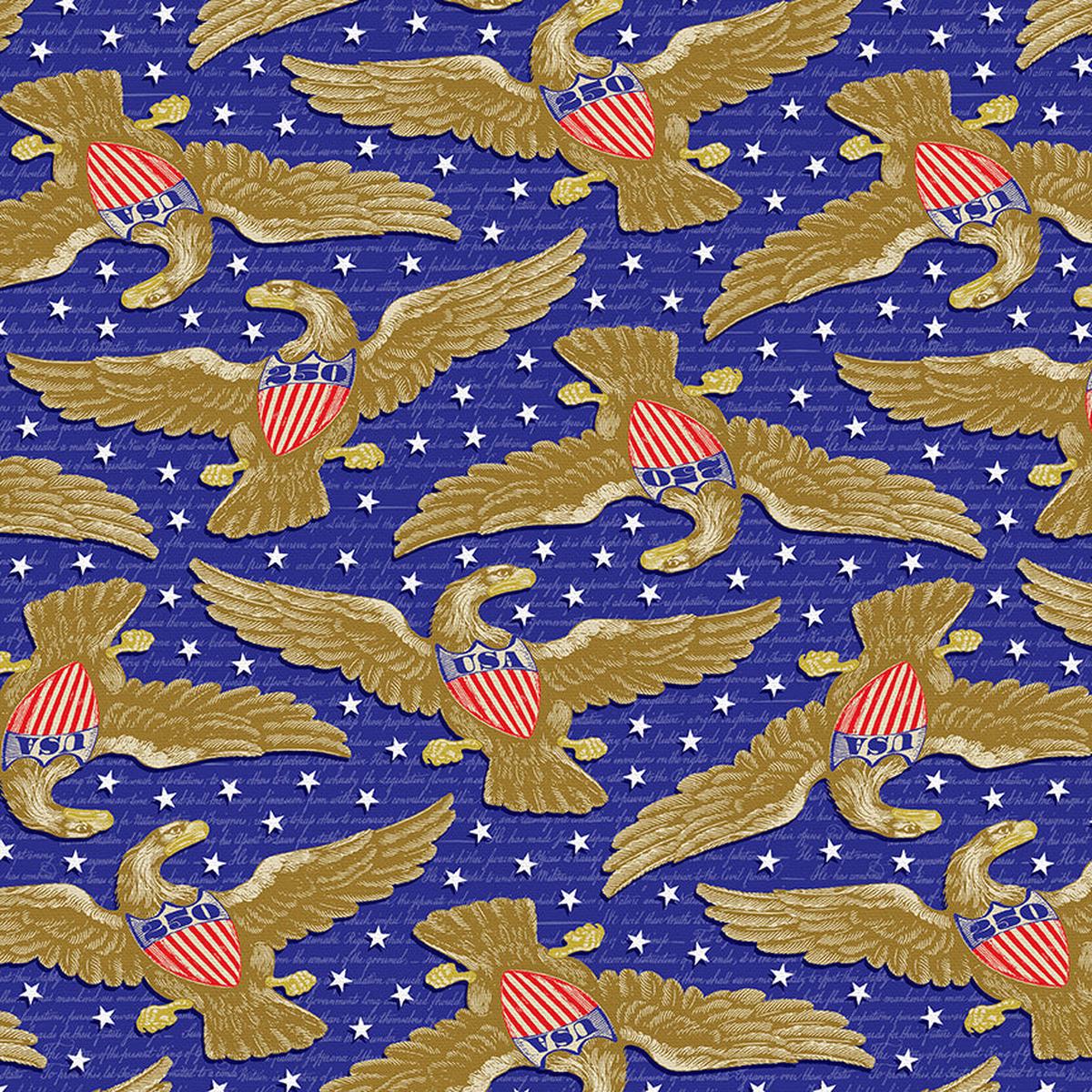 Eagles and Stars – Sateen – 118″