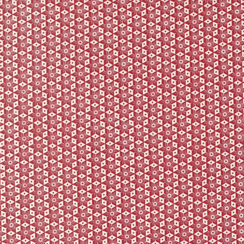 Fabric Moda Red Kaleidoscope Heart American Gatherings by the Quarter Yard 49245-22