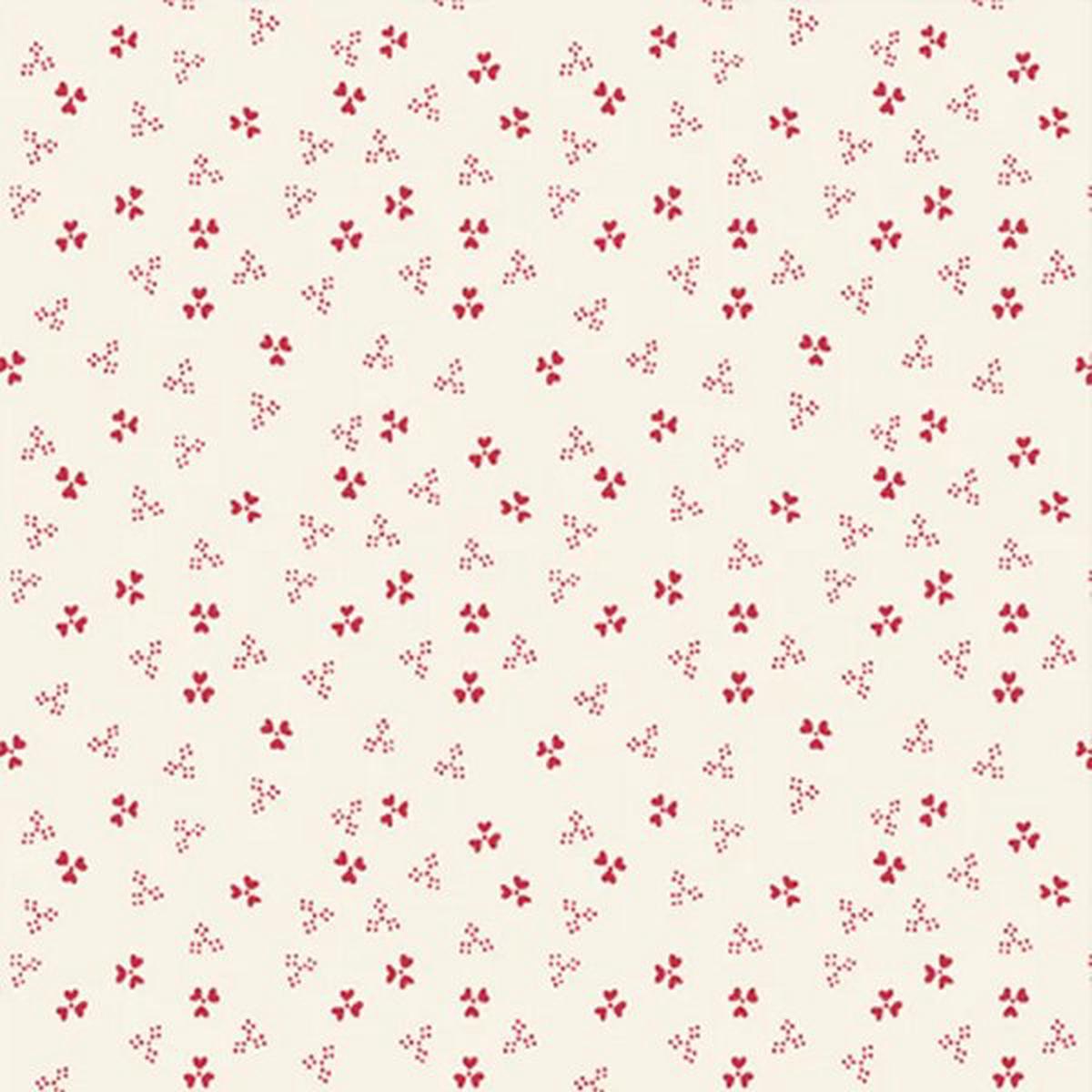 P&B Textiles – Victoria 5672-ER Ecru/Red