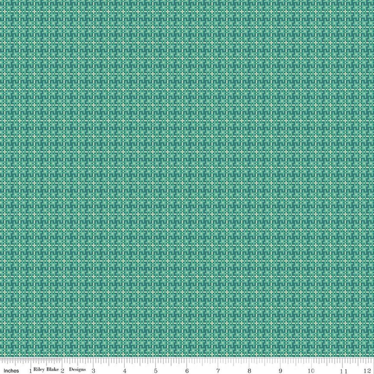 SALE Farmer’s Daughter Weave C17179 Cozy – Lori Holt – Riley Blake Designs – Woven Geometric – Quilting Cotton Fabric