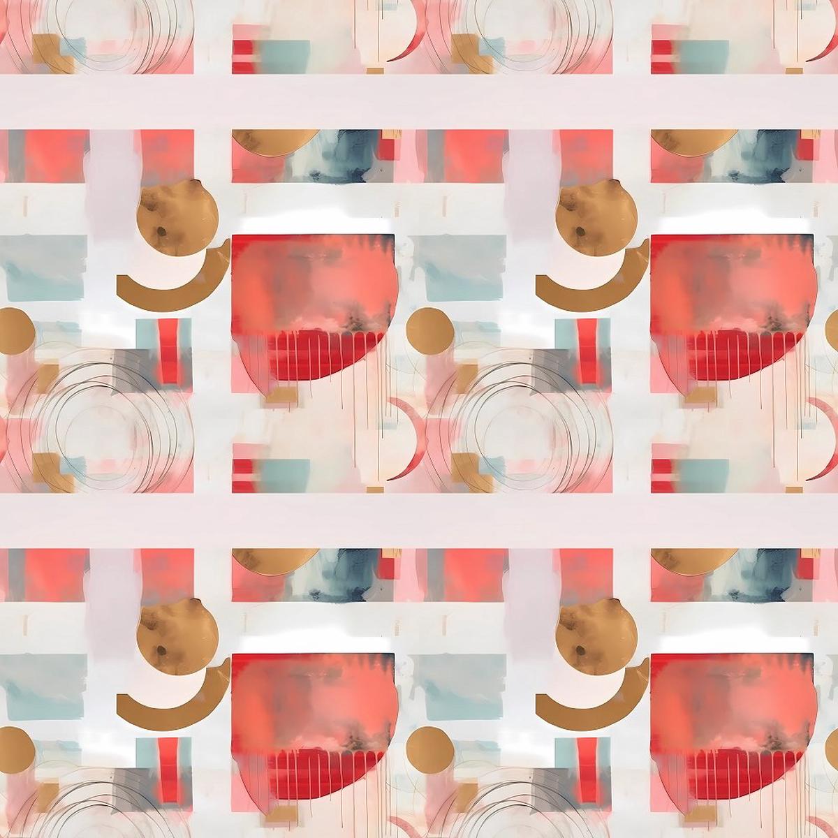 Watercolor Abstract Pattern #1 Fabric