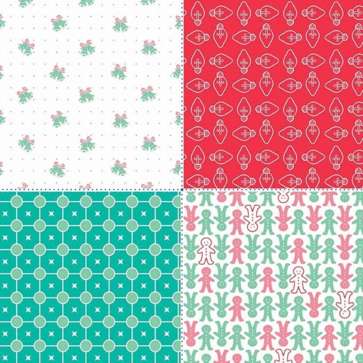 Riley Blake – Cozy Christmas Fat Quarter Panel Red