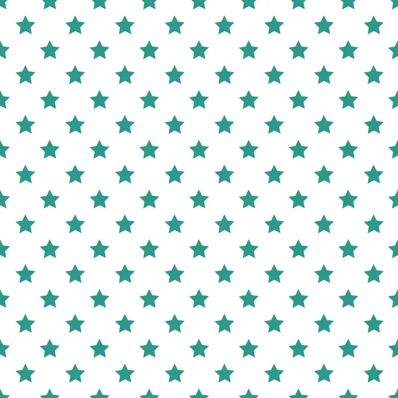 Stars Basics Fabric – Atoll on White