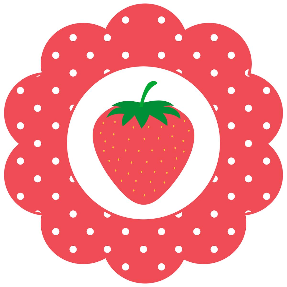 Strawberry Patch Dots Fabric Panel