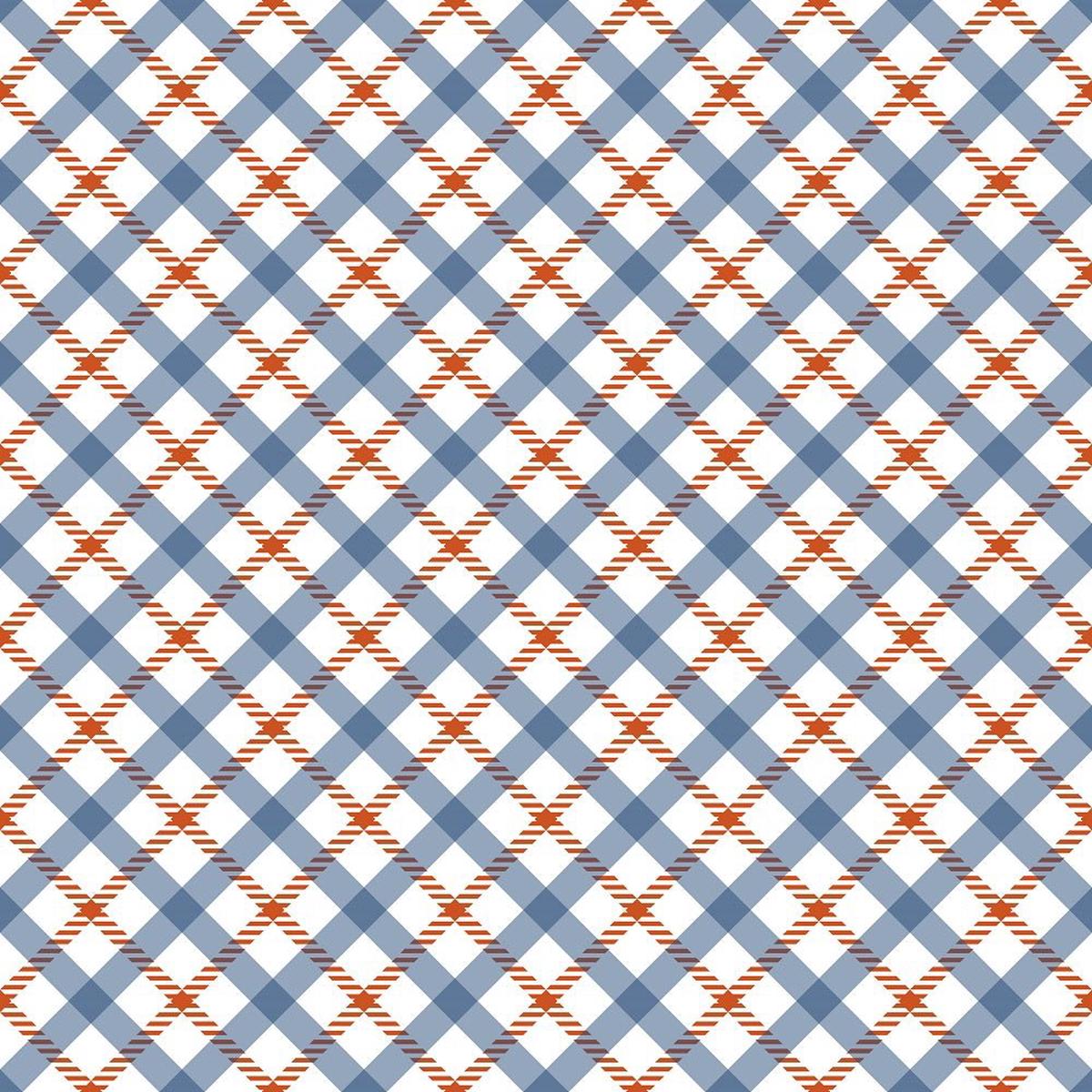 Fall Plaid Pattern #4 Fabric