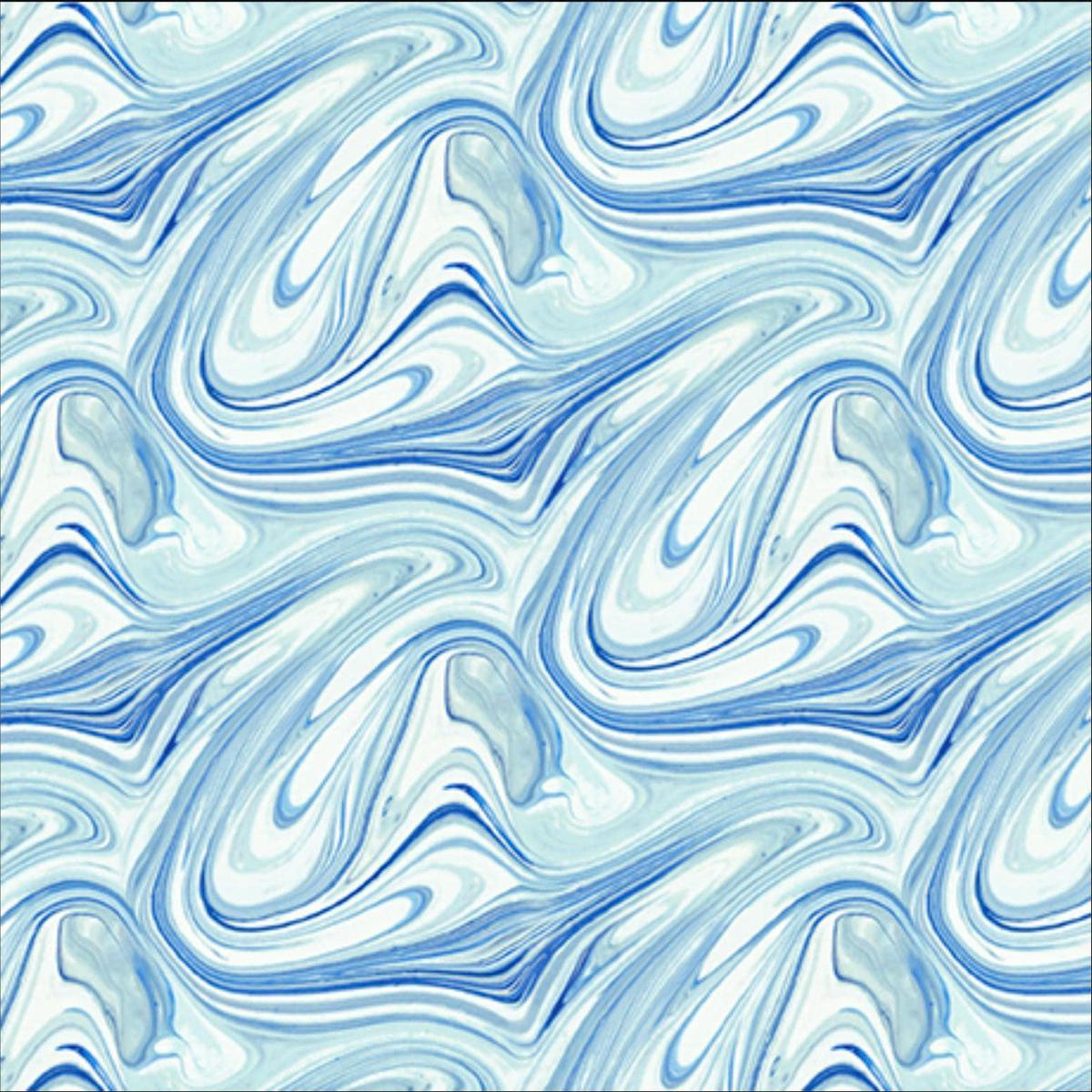 SALE Virtuoso Marble 31429 Blue B – – QT Fabrics – Swirl Paint Abstract – Quilting Cotton Fabric