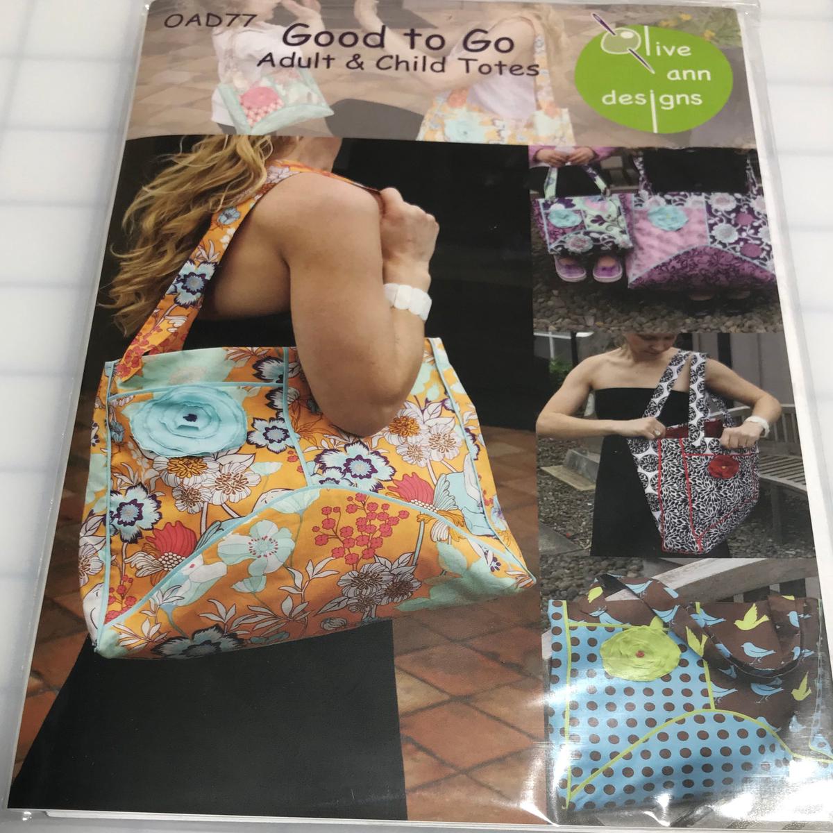Good to Go Adult & Child Totes Handbag Sewing Pattern