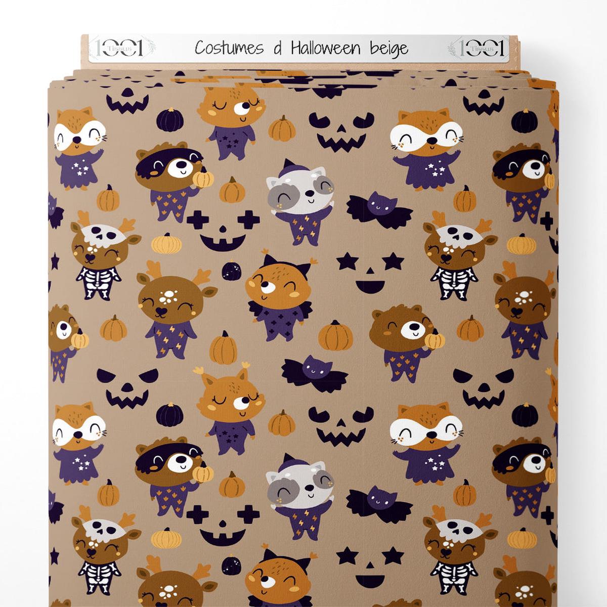 Tissu – Costumes d’Halloween beige