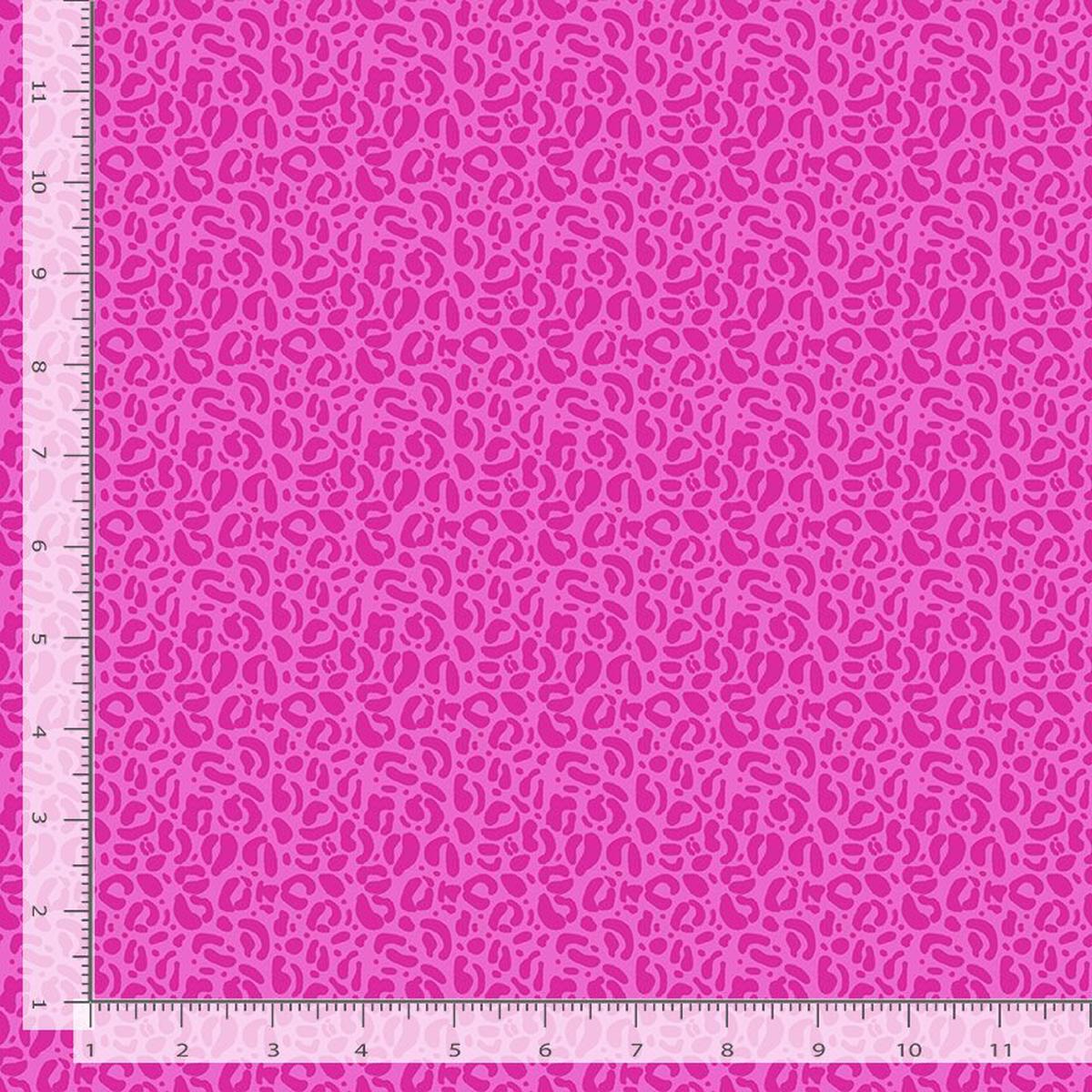 Wild Quilt Fabric – Leopard Print in Stella Pink – STELLA-DPJ3031 STELLA