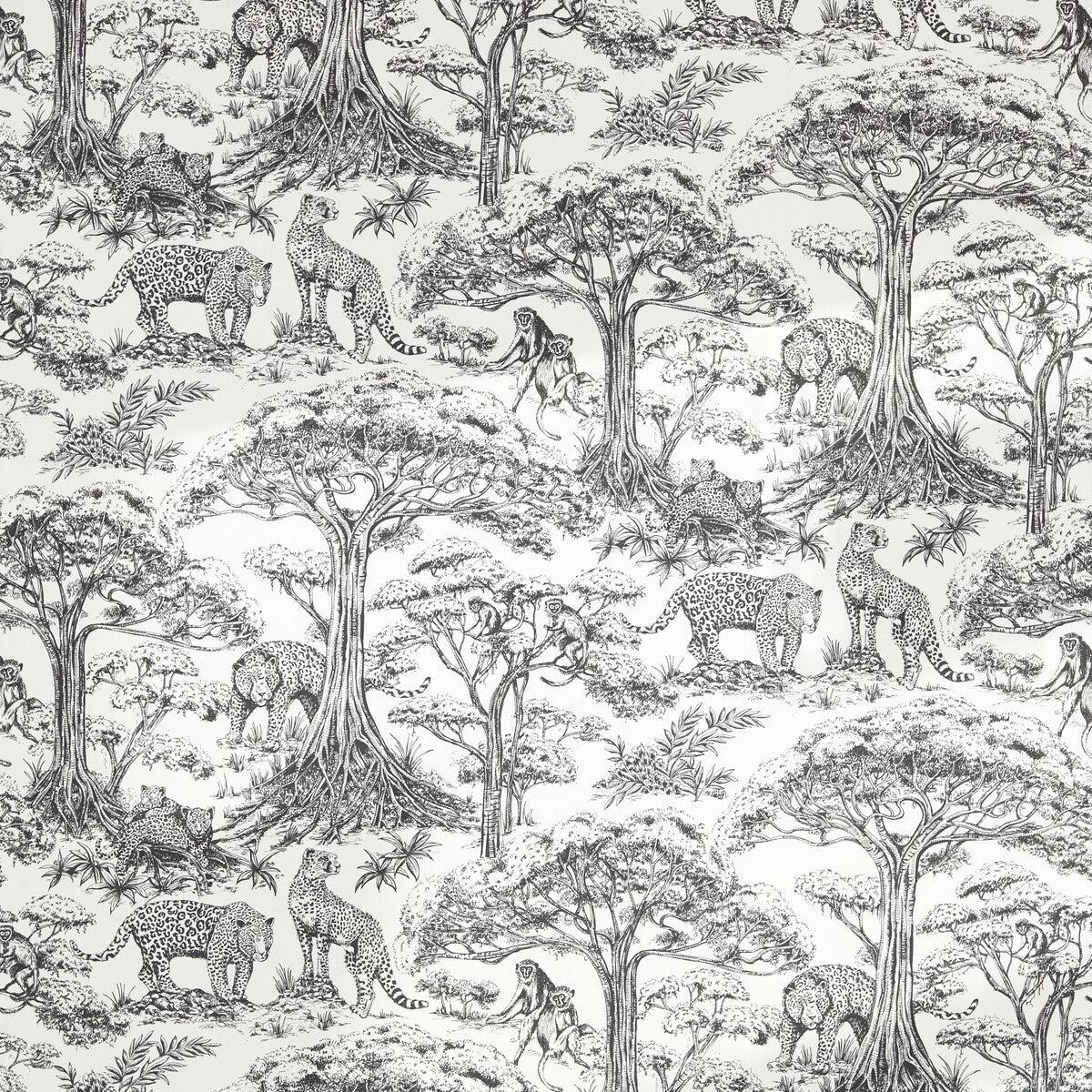 CLARKE AND CLARKE – KISUMU- NOIR – Fabric by the Yard – NOIR