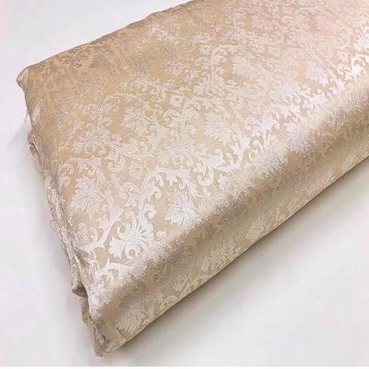Damask Brocade Fabric Beige Jacquard brocade Wedding dress fabric Embossed Brocade fabric Bridal Dress Brocade Fabric by the yard – NFAFNFAF110