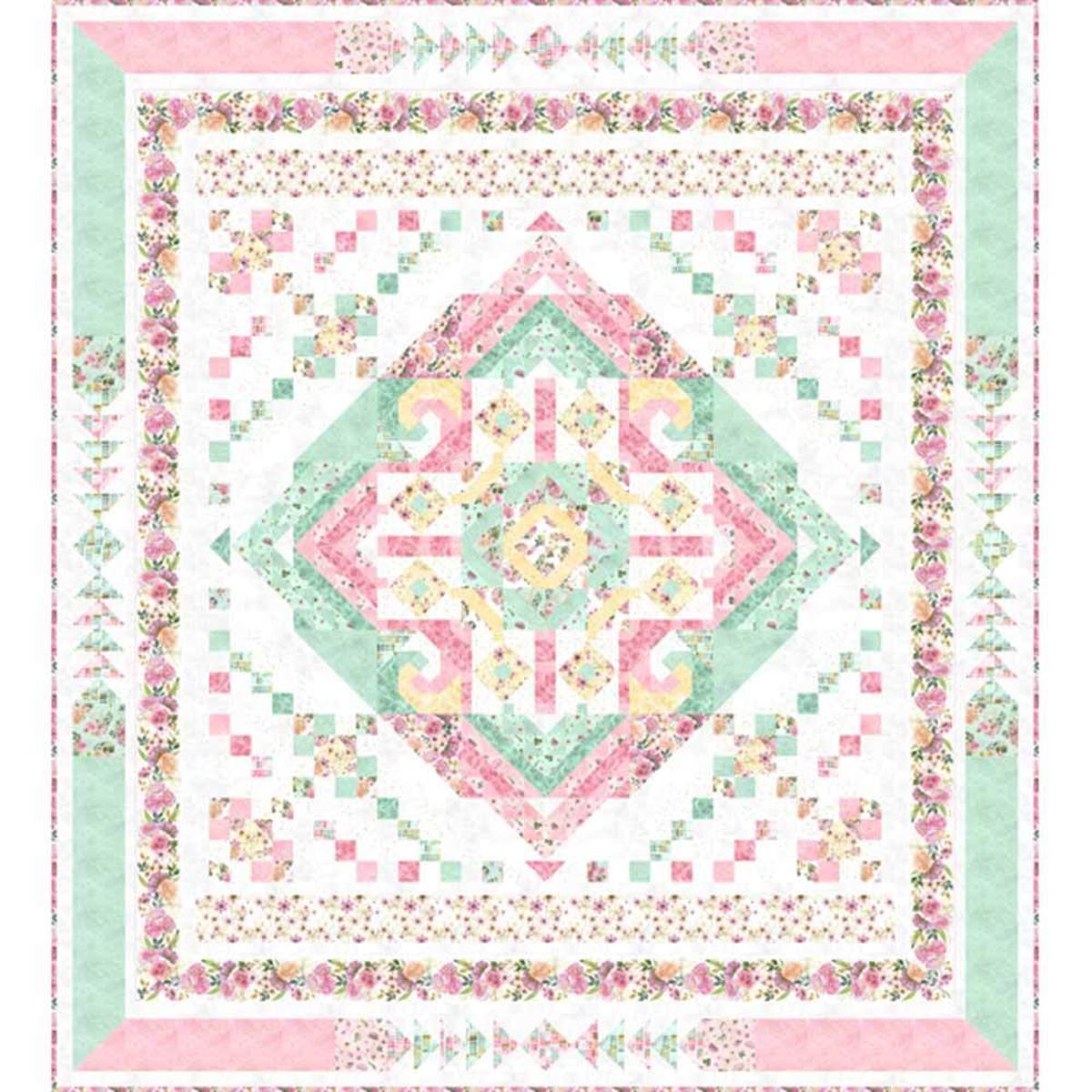 Peony Blossoms – Pooja Umrani – Lakeside Art Studio – Wilmington Prints – Block of the Month – Complete Kit