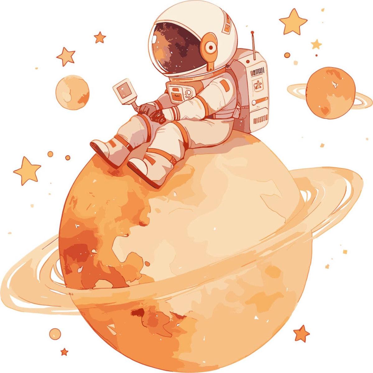 Baby Boy Space Galaxy Fabric Panel 29