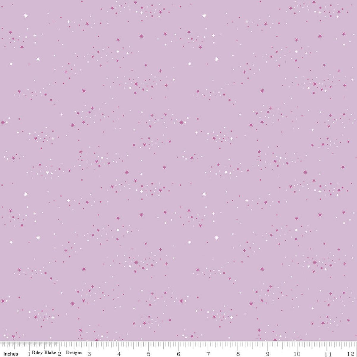Essence Quilt Fabric – Starlight in Lilac Purple – C16463-LILAC