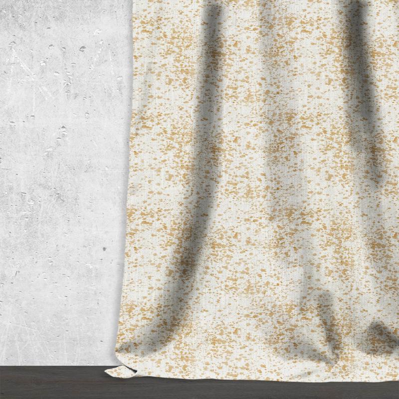 'Streamwood' Fabric by the Metre (White/ Pale Brown)