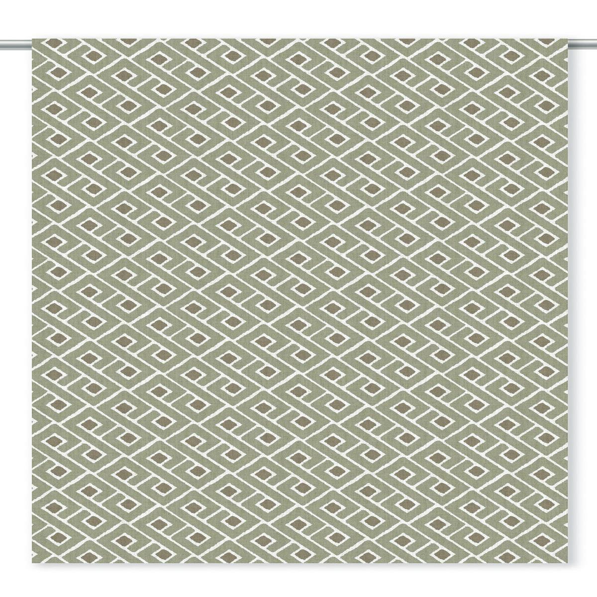 'Verdant Passage' Fabric by the Yard (Sage Green/ Olive Brown)