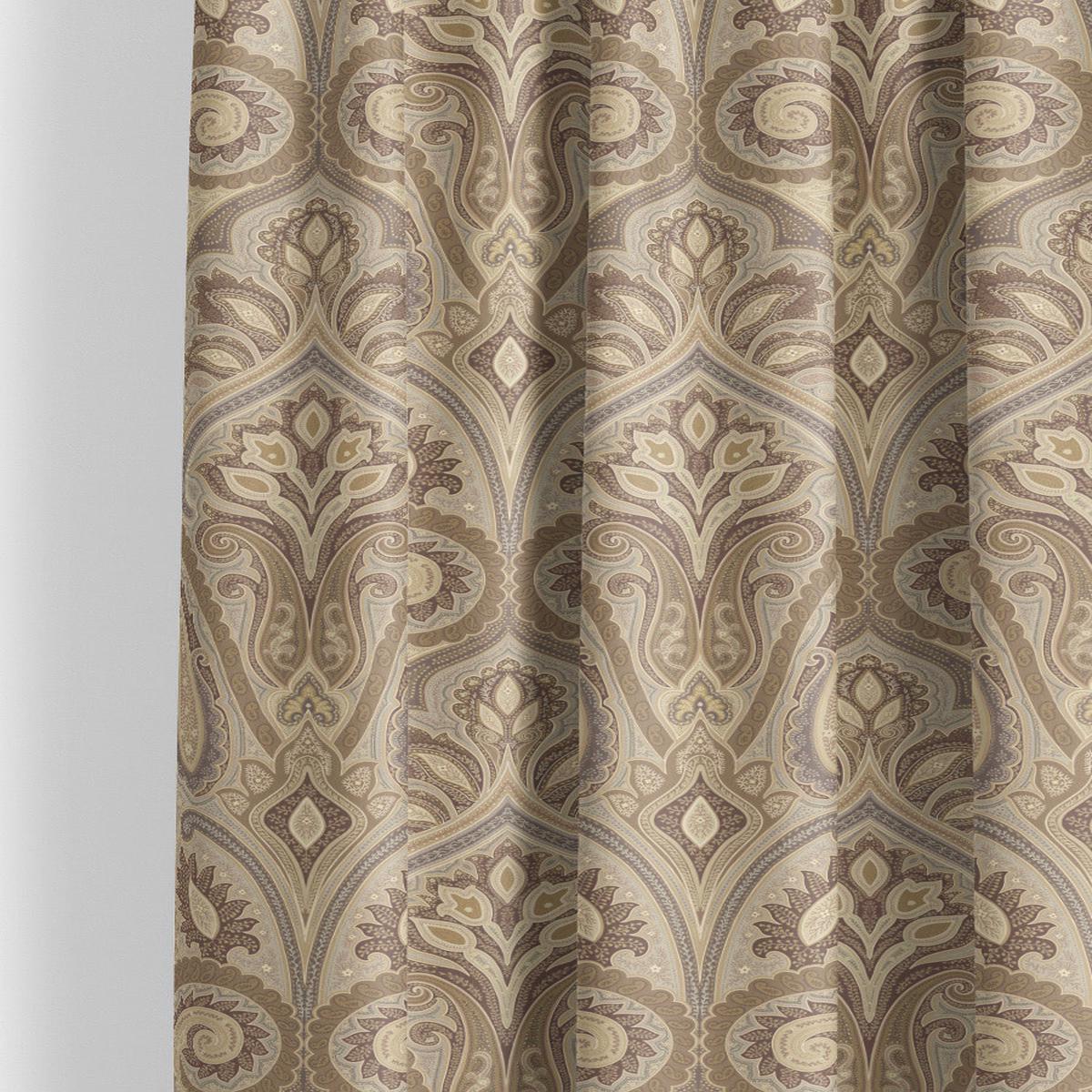 'Lukman' Fabric by the Yard (Peanut Brown/ Tan Beige)