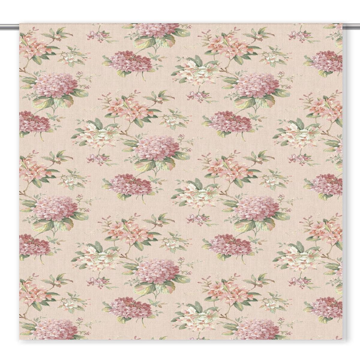 'Rosy Glow' Fabric by the Yard (Blush Pink/ Olive Green)