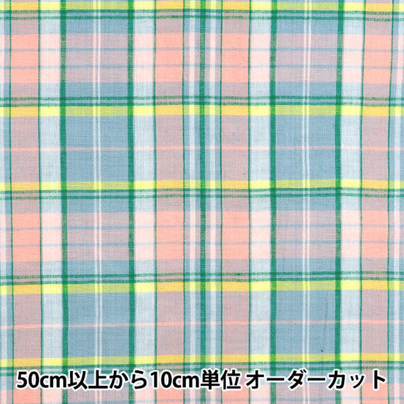 [From quantity 5] Fabric "Madras Check Thermo Rean INM24-SAGN"