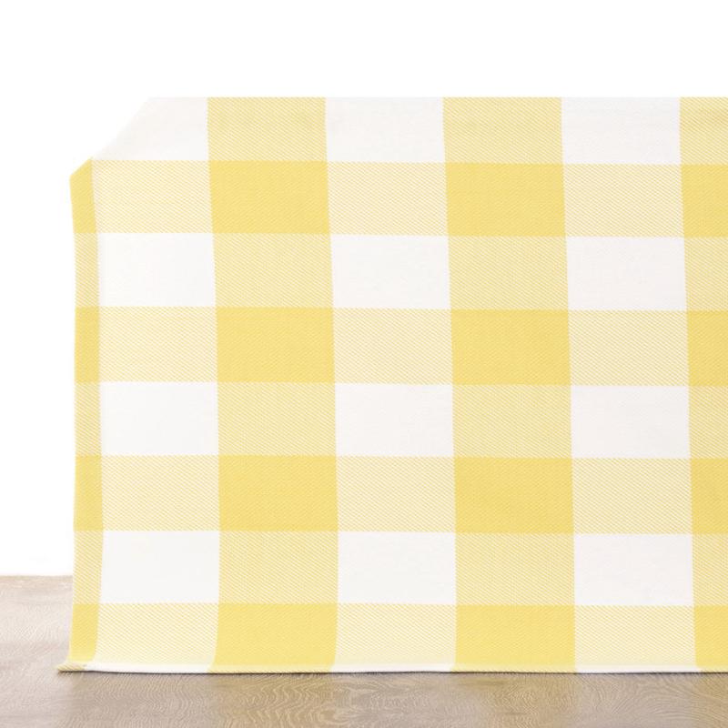 'Sunflower Island' Fabric by the Metre (Lemon Yellow/ White)