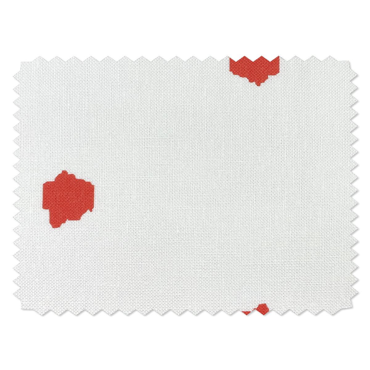 'Medina Dot' Linen Fabric by Wallshoppe - Persimmon